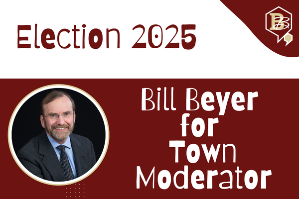 Burlington Buzz Stock Image for Bill Beyer for Town Moderator