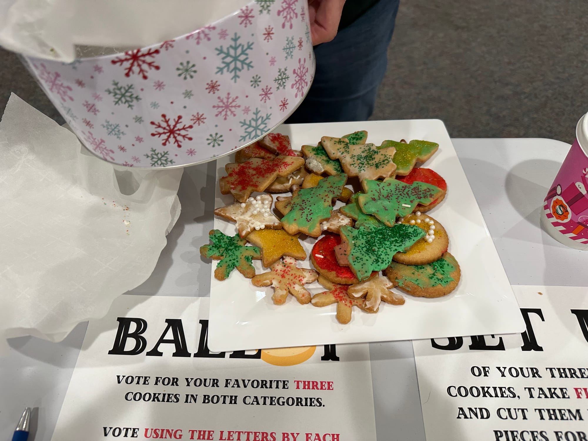 Roll & Cut cookies for the Burlington Public Library cookie swap.